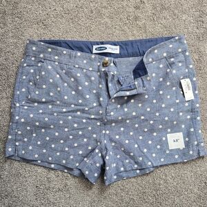 NWT 1Old Navy Everyday Short Blue and White with Polka Dots - Lightweight